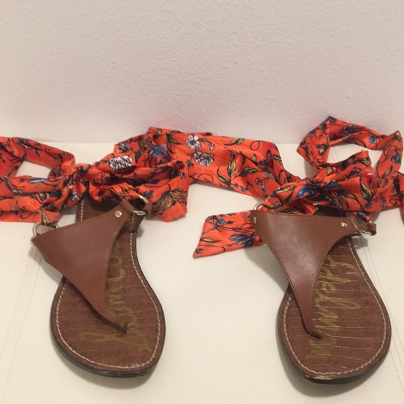 Sam Edelman anklewrap sandals - Picture 1 of 4